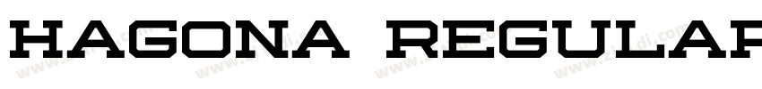 Hagona Regular字体转换